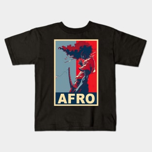 Afro Anime Vintage Kids T-Shirt